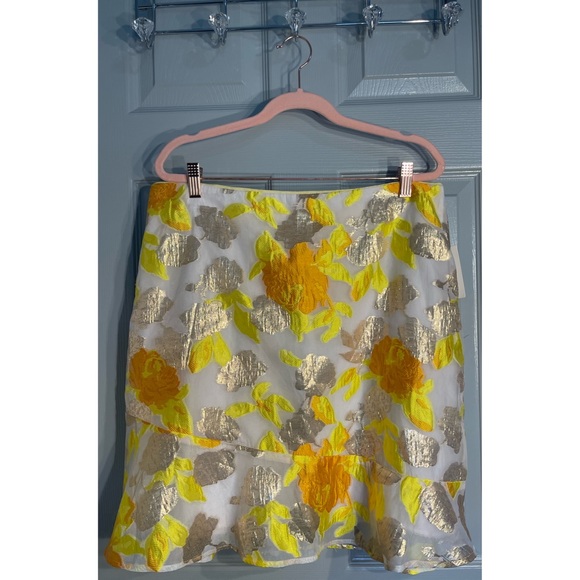 Anthropologie Maeve Faye Flounced Jacquard Mini Skirt NWT Size 16 (XL) - Picture 5 of 14